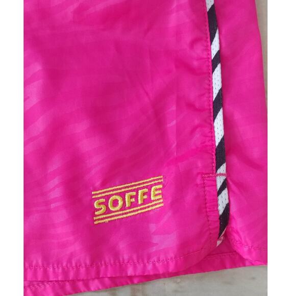 Soffe Zebra Print Hot Pink Shorts 90s Y2K Juniors Size M (CL) - Picture 3 of 6